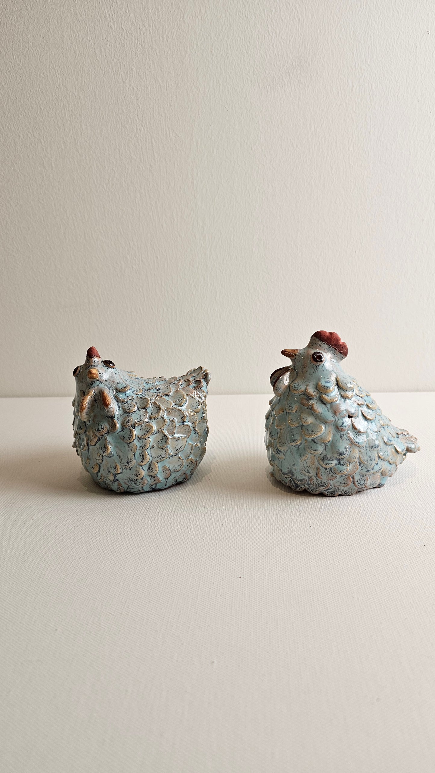 Ceramic Chicken Figurine