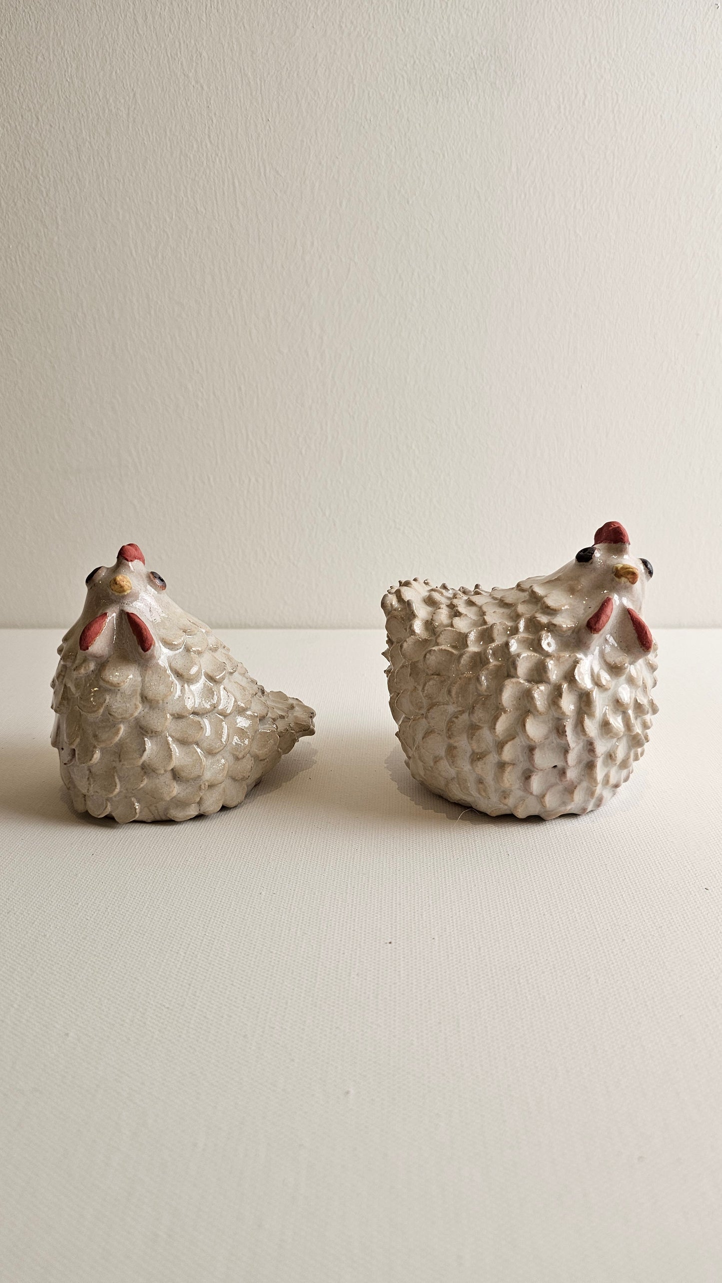 Ceramic Chicken Figurine