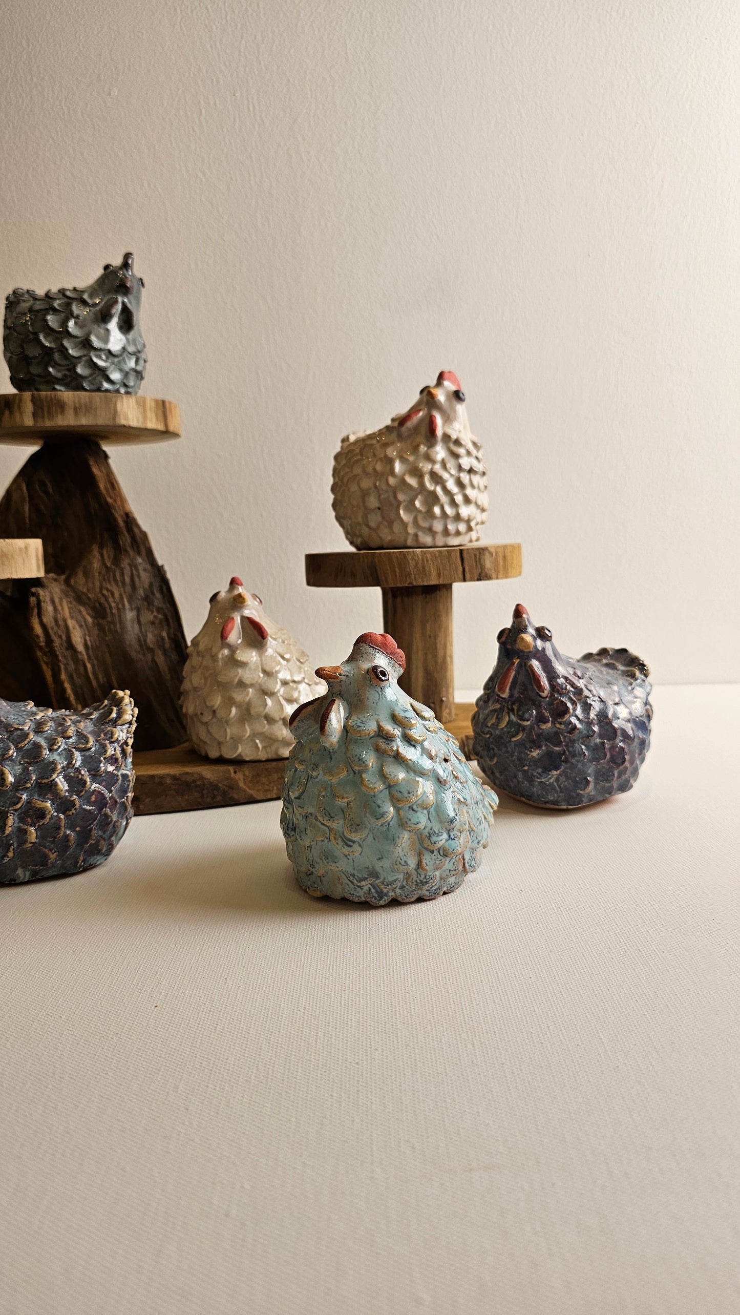 Ceramic Chicken Figurine