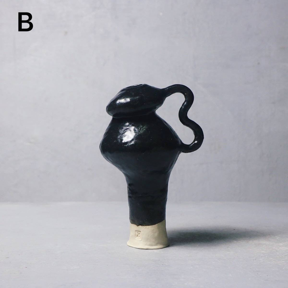 Sculptor Noir Ceramic Vase 2.1.2a and 2.1.3b