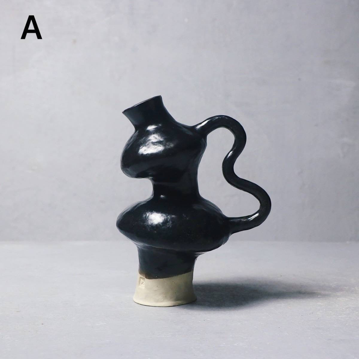 Sculptor Noir Ceramic Vase 2.1.2a and 2.1.3b