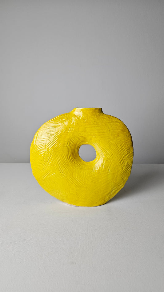 Electric Sun Donut Vase