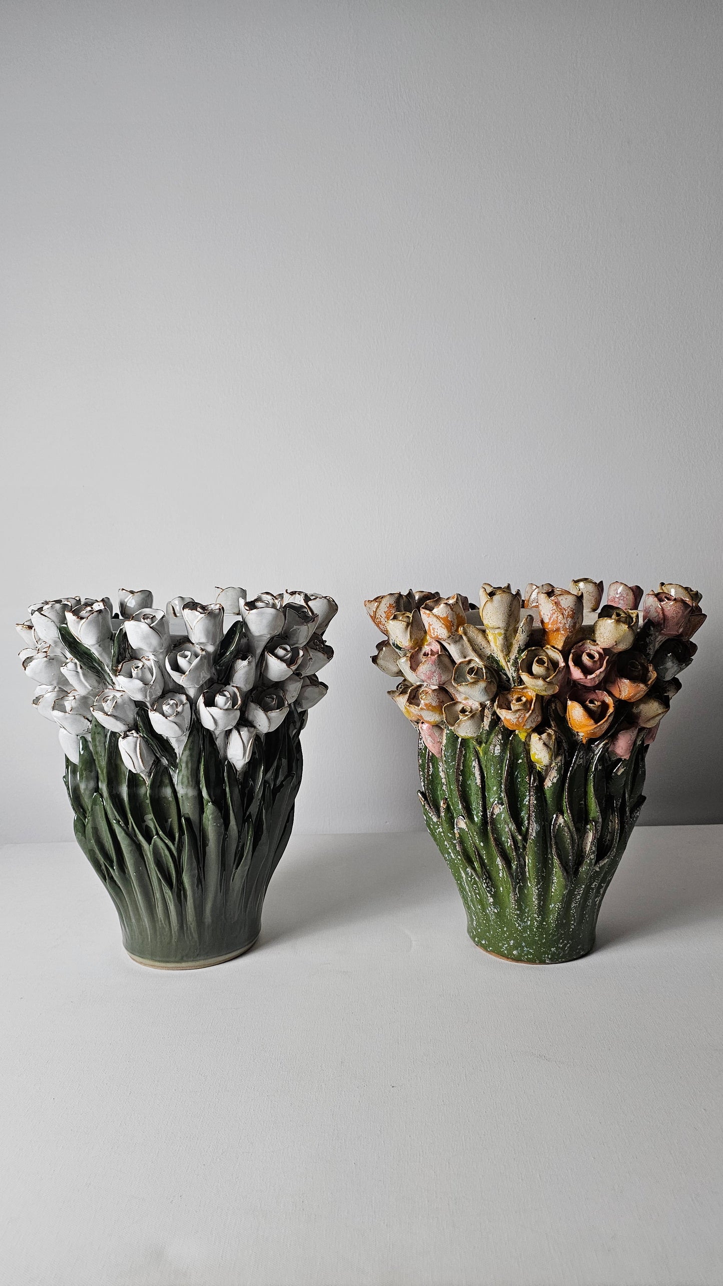 Emerald Coral Crown Vase