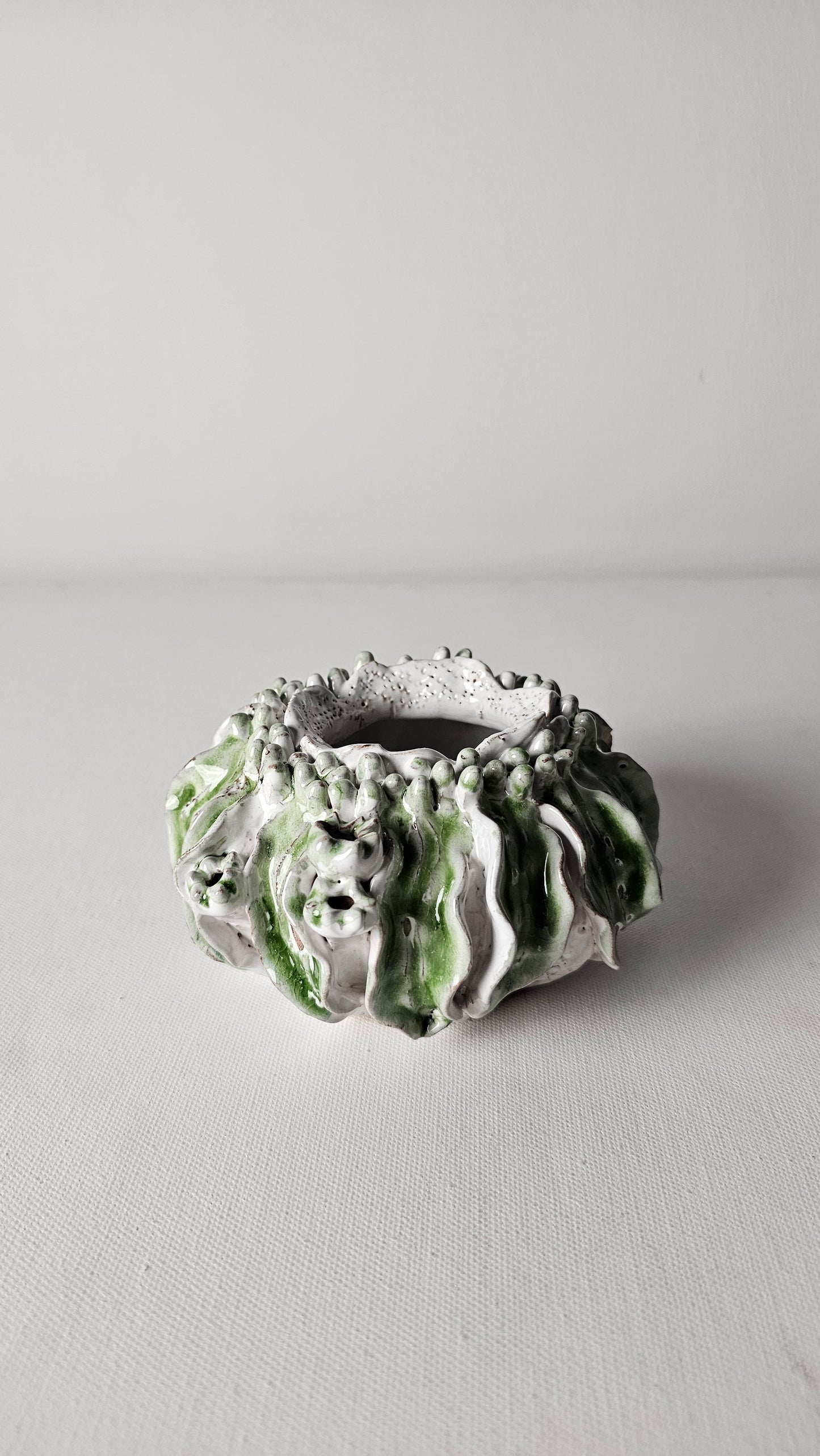 Moss Rippled Vase
